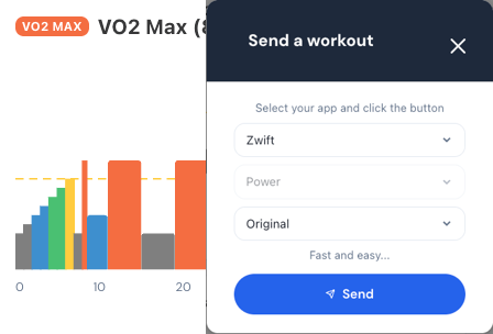 Send a workout to Zwift